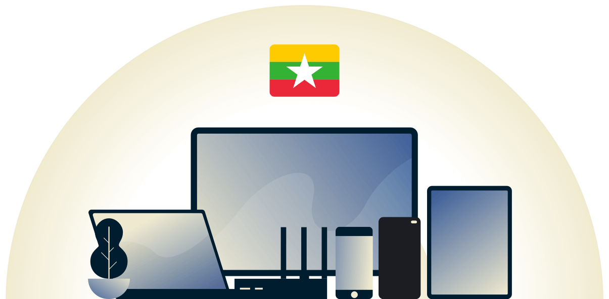 Myanmar-VPN schützt eine Vielzahl von Geräten.